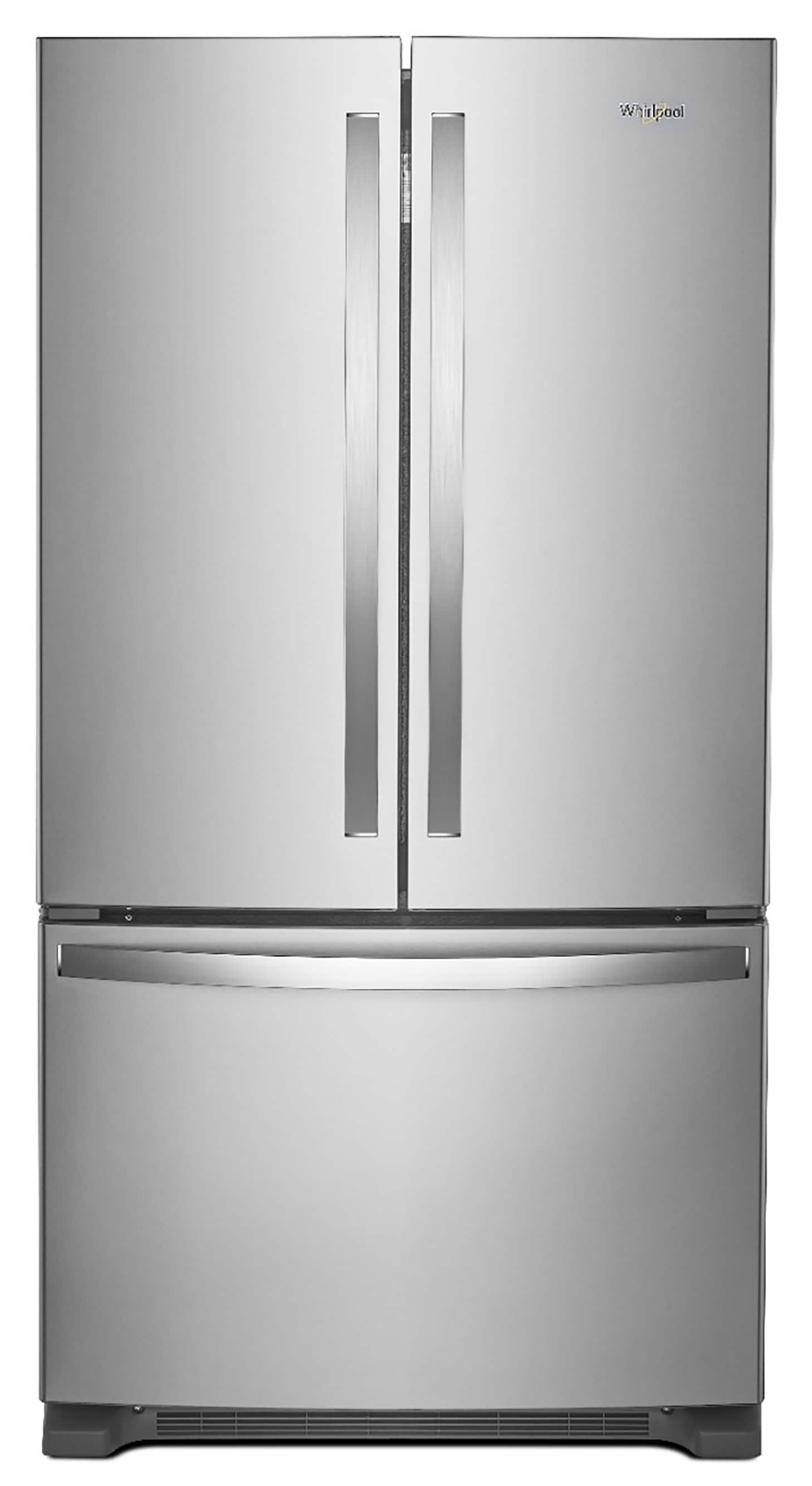 Whirlpool Standard-Depth 25.2-cu ft 3 -Door French Door Refrigerator with Ice Maker ( Stainless Steel ) ENERGY STAR Certified