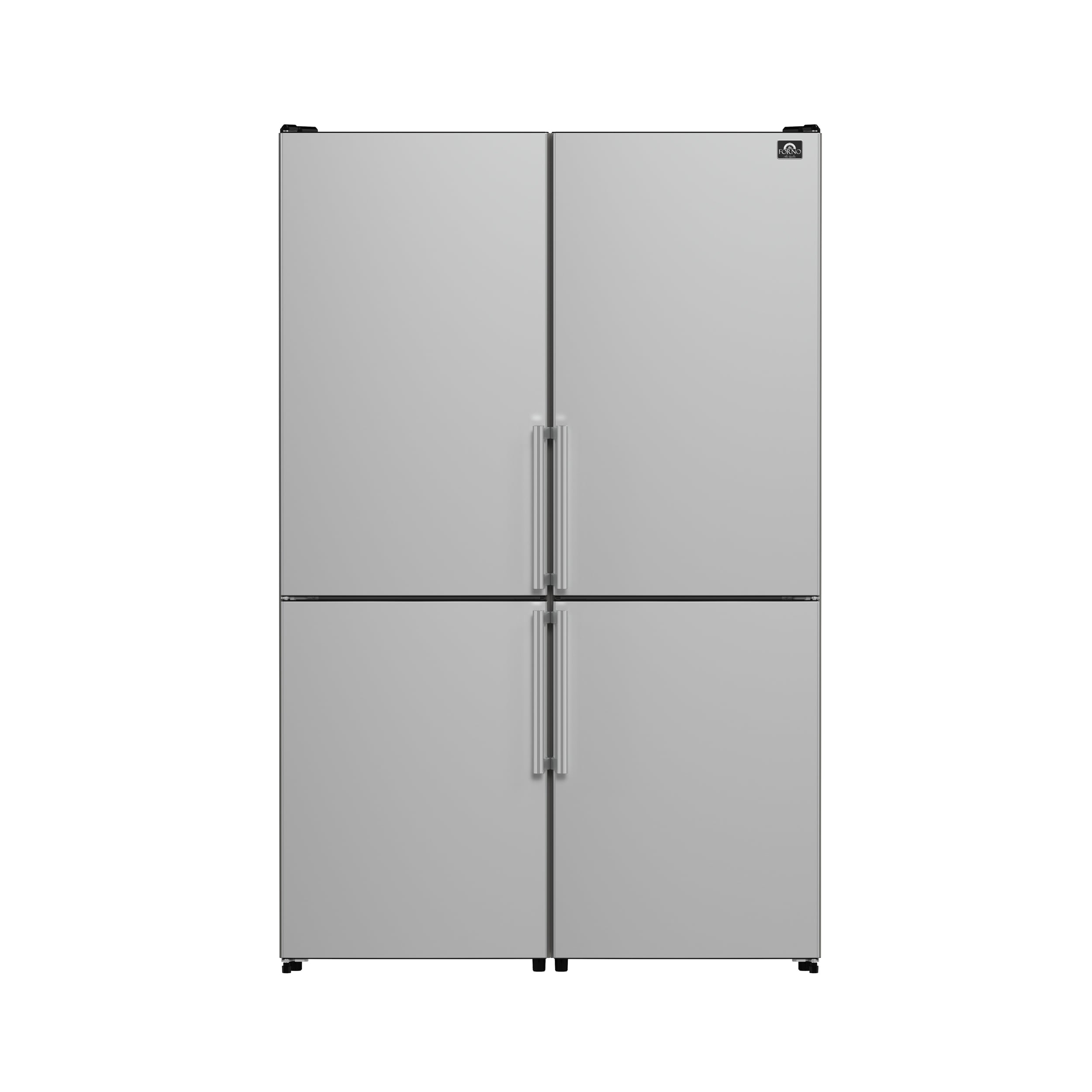 FORNO Guardia 21.6-cu ft Counter-Depth Bottom-Freezer Refrigerator Stainless steel ) ENERGY STAR Certified