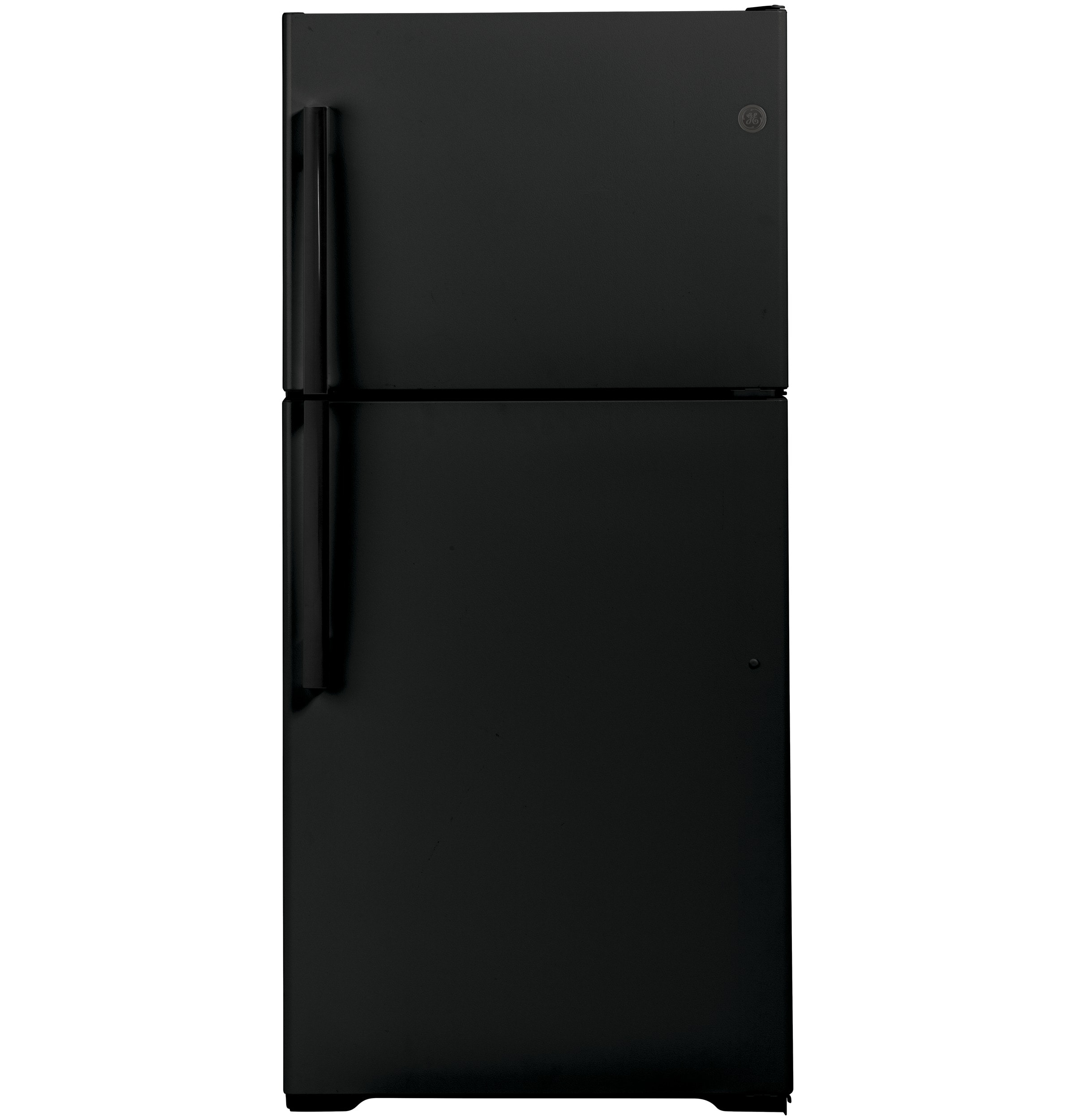 GE 19.1-cu ft Top-Freezer Refrigerator ( Black ) ENERGY STAR Certified