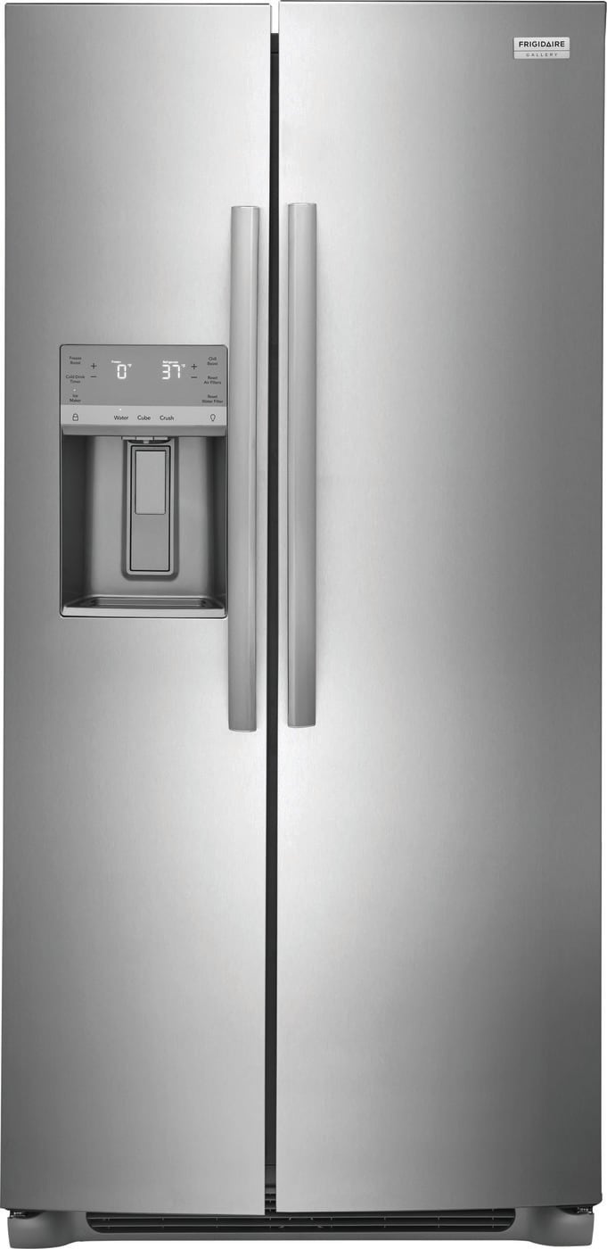 Frigidaire Gallery 22.3-cu ft Side-by-Side Refrigerator with Ice Maker ,Water and Ice Dispenser ( Fingerprint Resistant Stainless Steel ) ENERGY STAR Certified