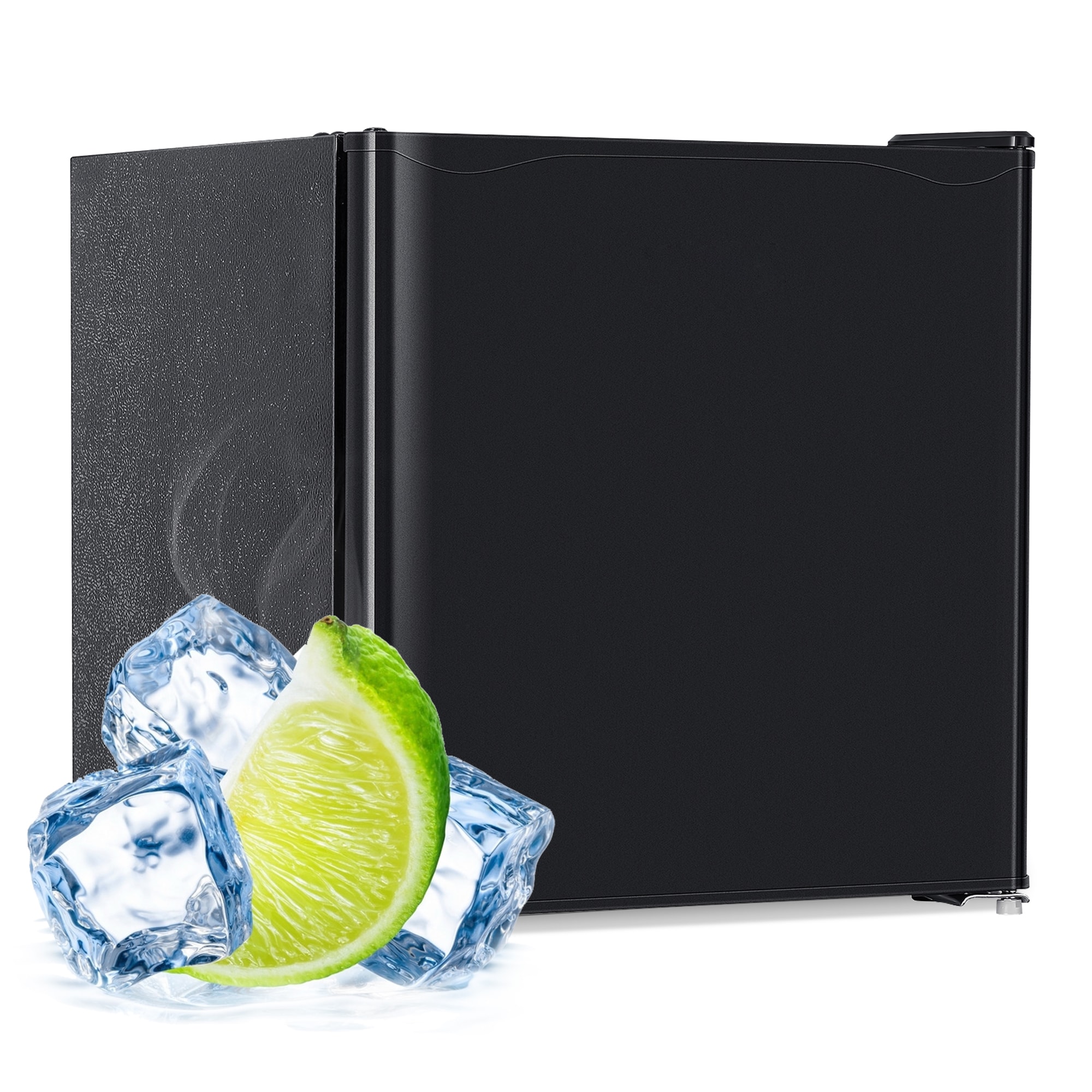 Jeremy Cass 1.6-cu ft Mini Fridge with Freezer ( Black ) ENERGY STAR