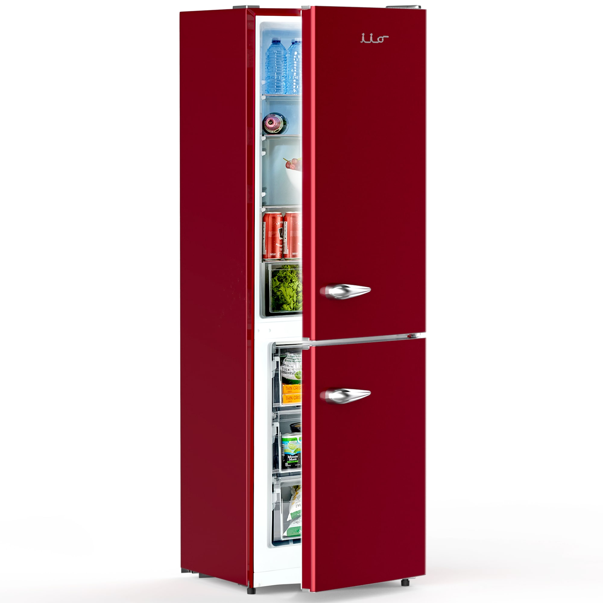 iio Retro-Mod RM1 11-cu ft Standard-Depth Bottom-Freezer Refrigerator Wine Red ) ENERGY STAR Certified