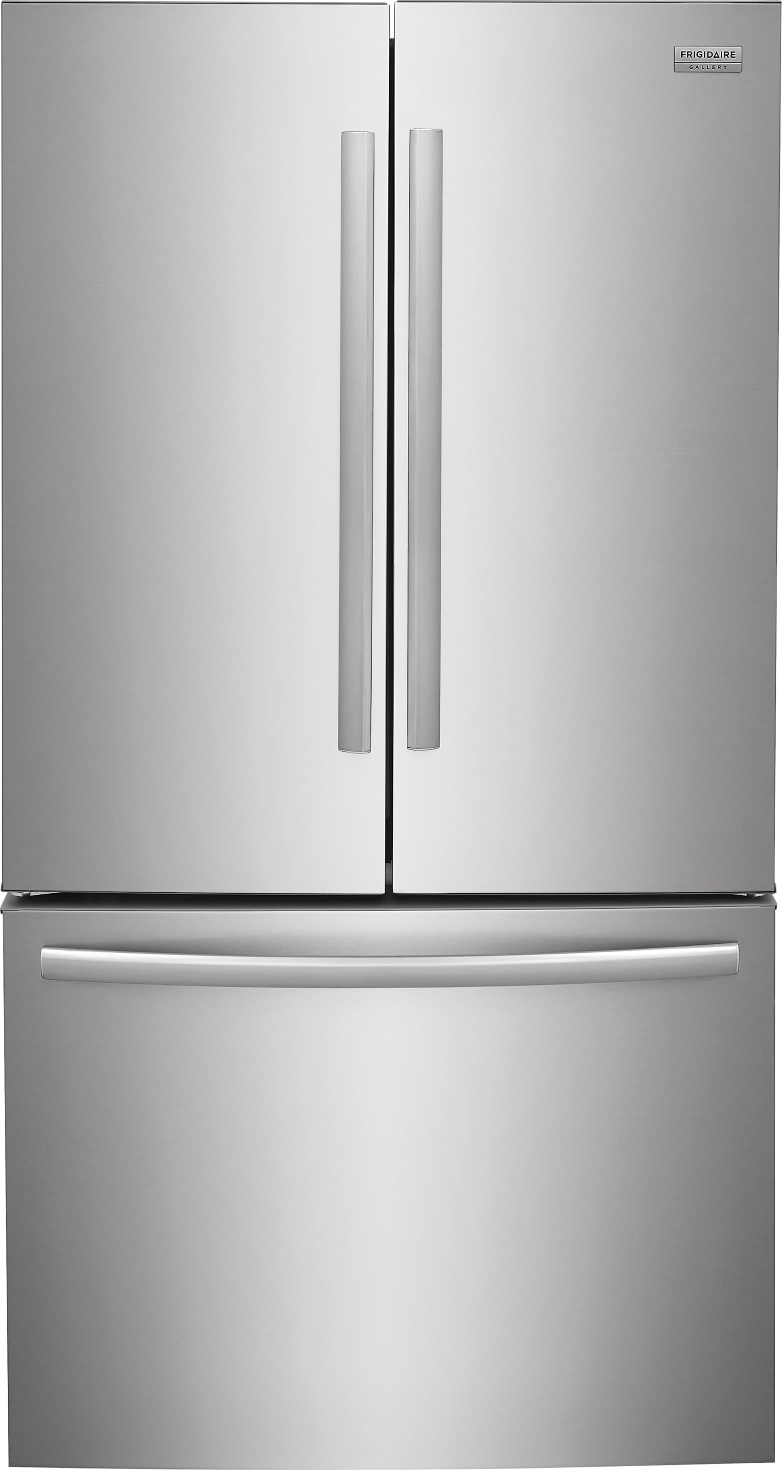 Frigidaire Gallery Counter-Depth 23.3-cu ft 3 -Door French Door Refrigerator with Ice Maker with Water Dispenser ( Fingerprint Resistant Stainless Steel ) ENERGY STAR Certified