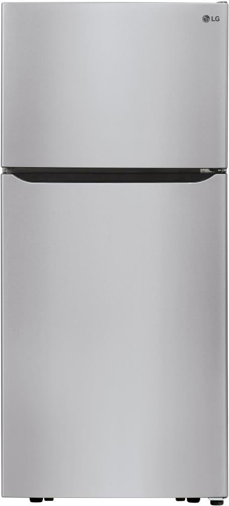 LG 20.2-cu ft Top-Freezer Refrigerator with Ice Maker ( Stainless Steel ) ENERGY STAR Certified